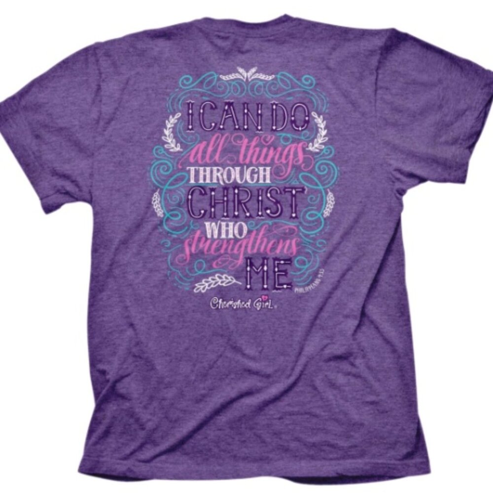Kerusso Cherished "I Can Do All Things" Adult Woman's T-Shirt - New